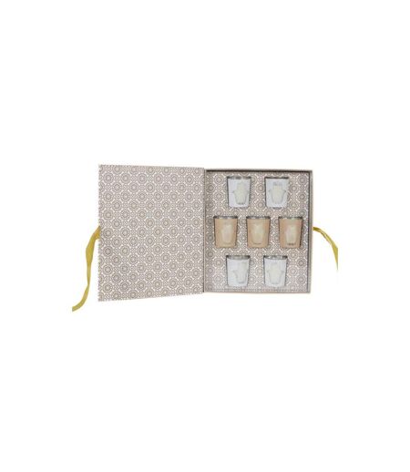 Coffret 7 Bougies Parfumées Fatma 6cm Blanc