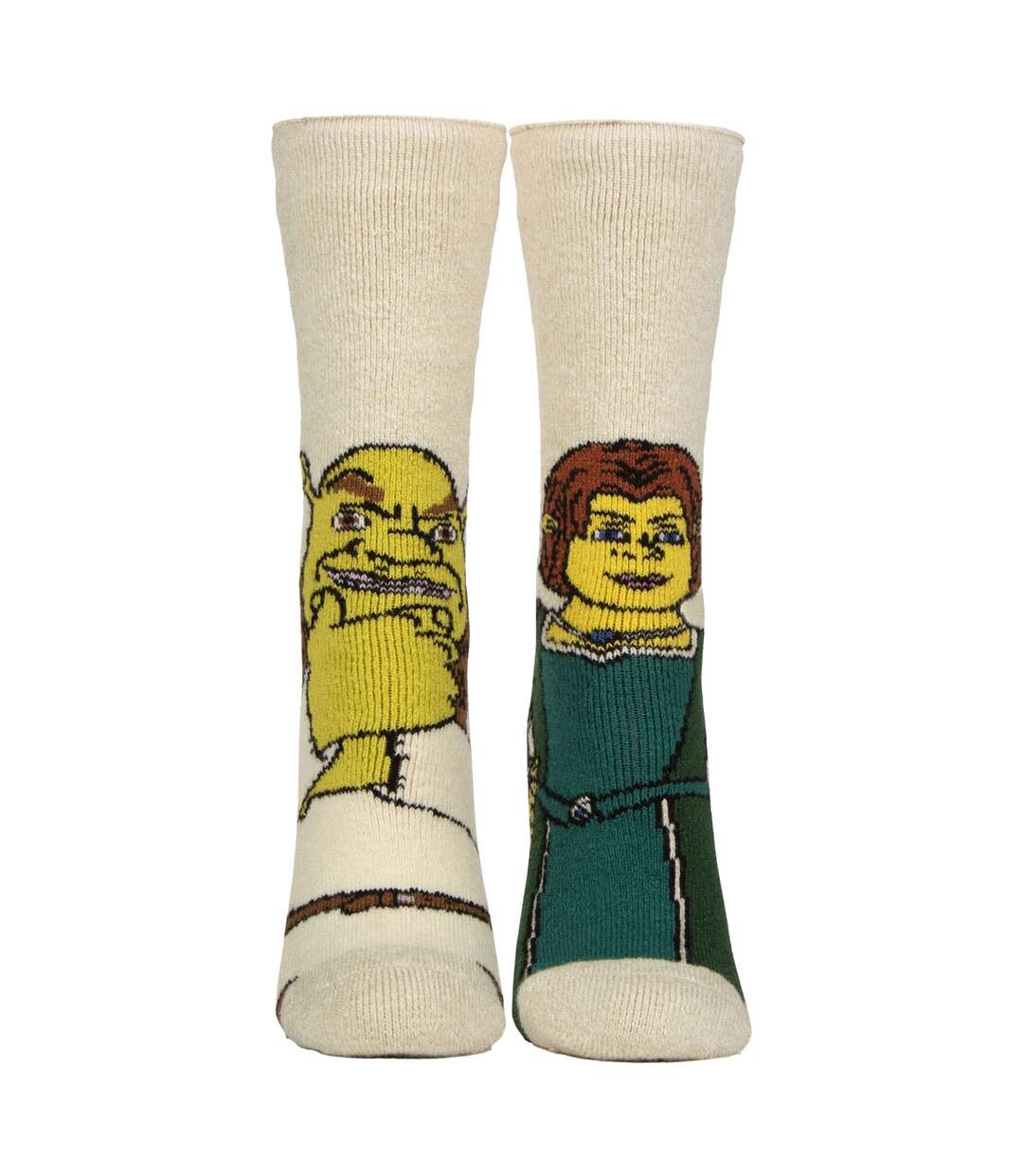 Ladies Thermal Shrek Patterned Socks with Soft Brushed Lining-1