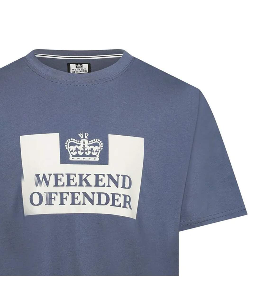 T-shirt Motif/style Imprimé Graphique Mcmoney Homme Bleu Foncé Argenté Weekend Offender-3