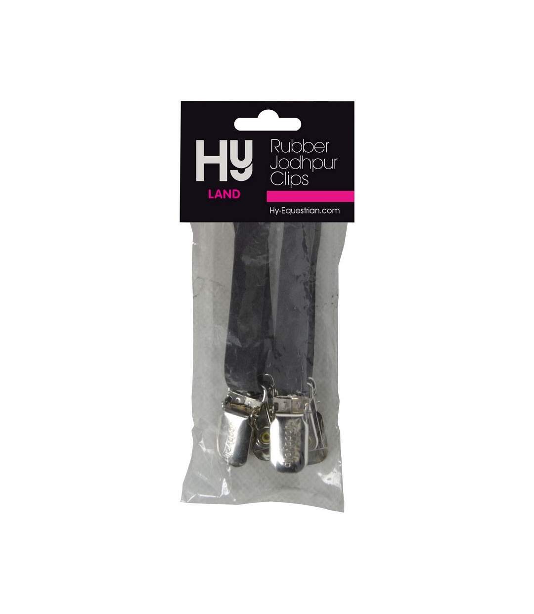 Rubber Jodhpur Clips Brown HyLAND-1