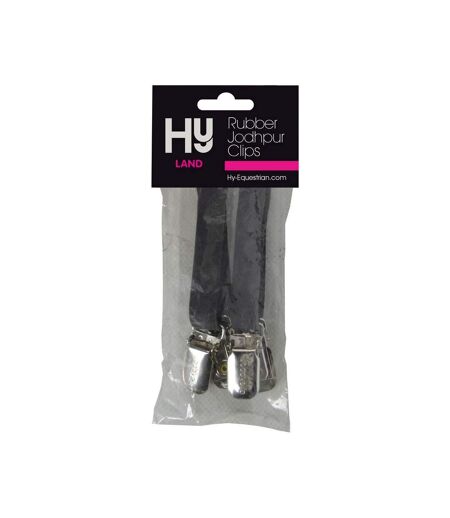 Rubber Jodhpur Clips Brown HyLAND