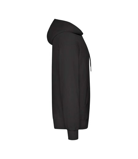 Adults Unisex Classic Hooded Sweatshirt Black Fruit Of The Loom