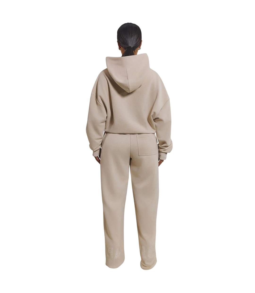 Pantalon De Jogging Femme Beige Gris Mars-3