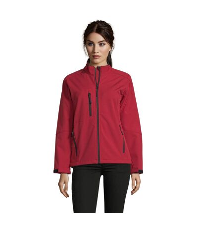 SOLS Womens/Ladies Roxy Soft Shell Jacket (Breathable, Windproof And Water Resistant) (Red) - UTPC348