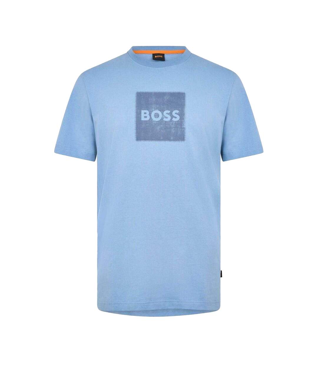 T-shirt Motif/style Cousu Homme Bleu Boss-1