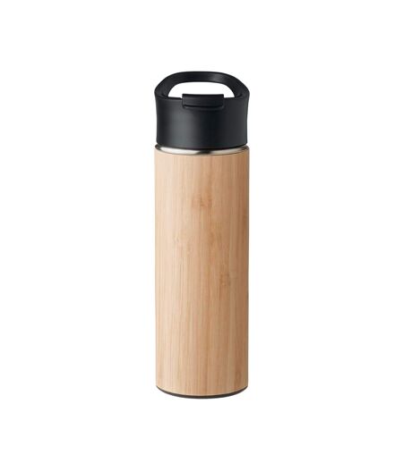 Nanda bamboo double wall 450ml water bottle one size wood MidOcean