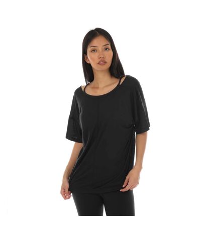 T-shirt yoga studio femme noir Adidas