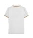 Mens Ss25 Twin Tip Polo Shirt White Black Lambretta-3