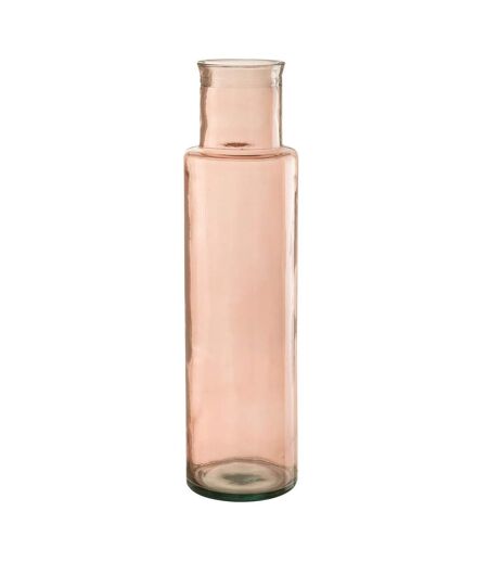 Vase en Verre Bouteille 54cm Rose