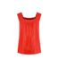 Womens/ladies chelle organic cotton square neck vest top tango red Weird Fish-1