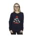 Disney Sweatshirt Womens/Ladies Mickey Mouse And Friends Christmas Tree (Bleu marine) - UTBI29363-2