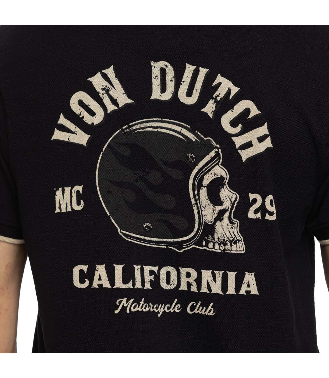 Polo homme maille piquée avec patchs et print dos MC29 Vondutch-4