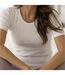 Ladies Cotton Thermal Underwear Short Sleeved Top-4