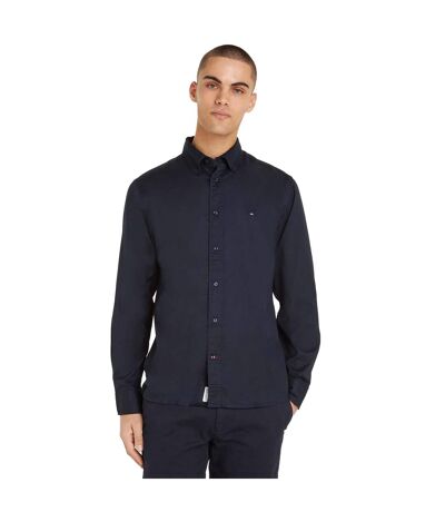 Mens Core Flex Poplin Shirt Blue Tommy Hilfiger