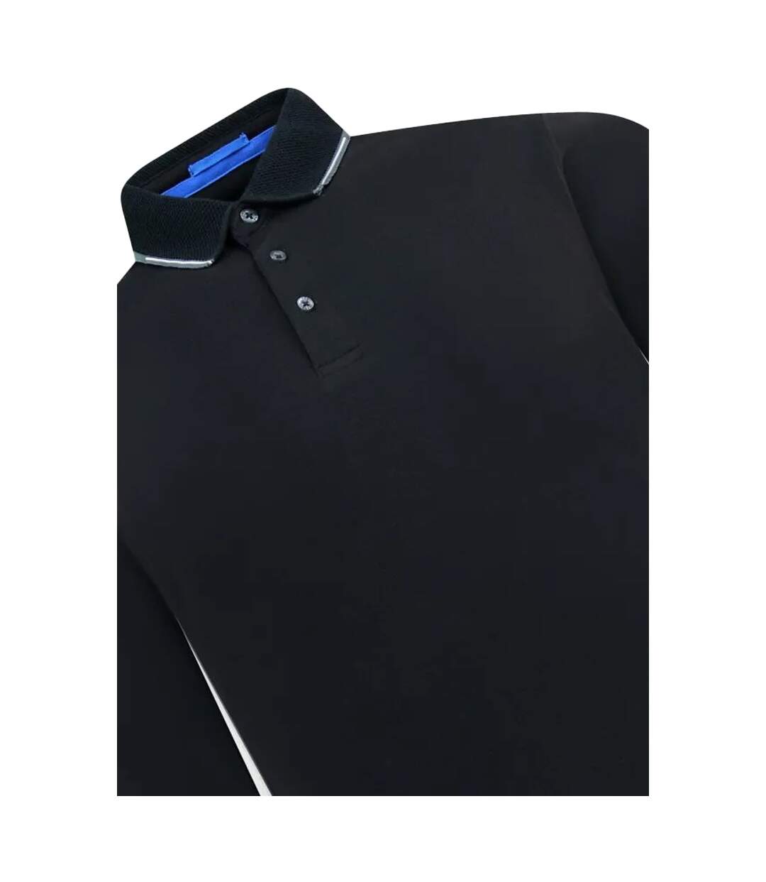 Polo Manches Longues Tyler D555 Homme Noir Duke-4