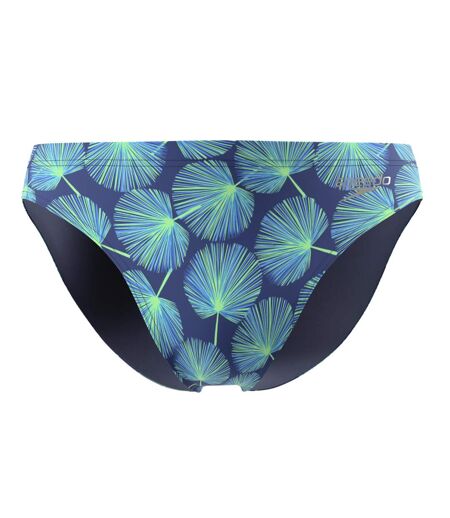 Mens Beachstar Palm Leaf All-over Print Swim Briefs Blue Green Speedo