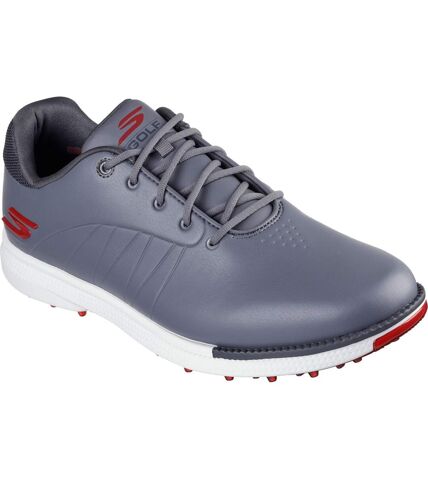 Skechers Mens Go Golf Tempo Golf Shoes (Gray/Red) - UTFS10703