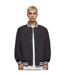 Unisex Adult Lightweight Oversized Varsity Jacket Black Build Your Brand-2