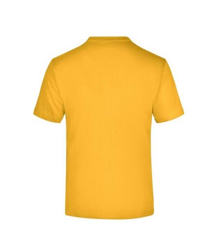 T-shirt Medium Adulte Jaune Or James And Nicholson