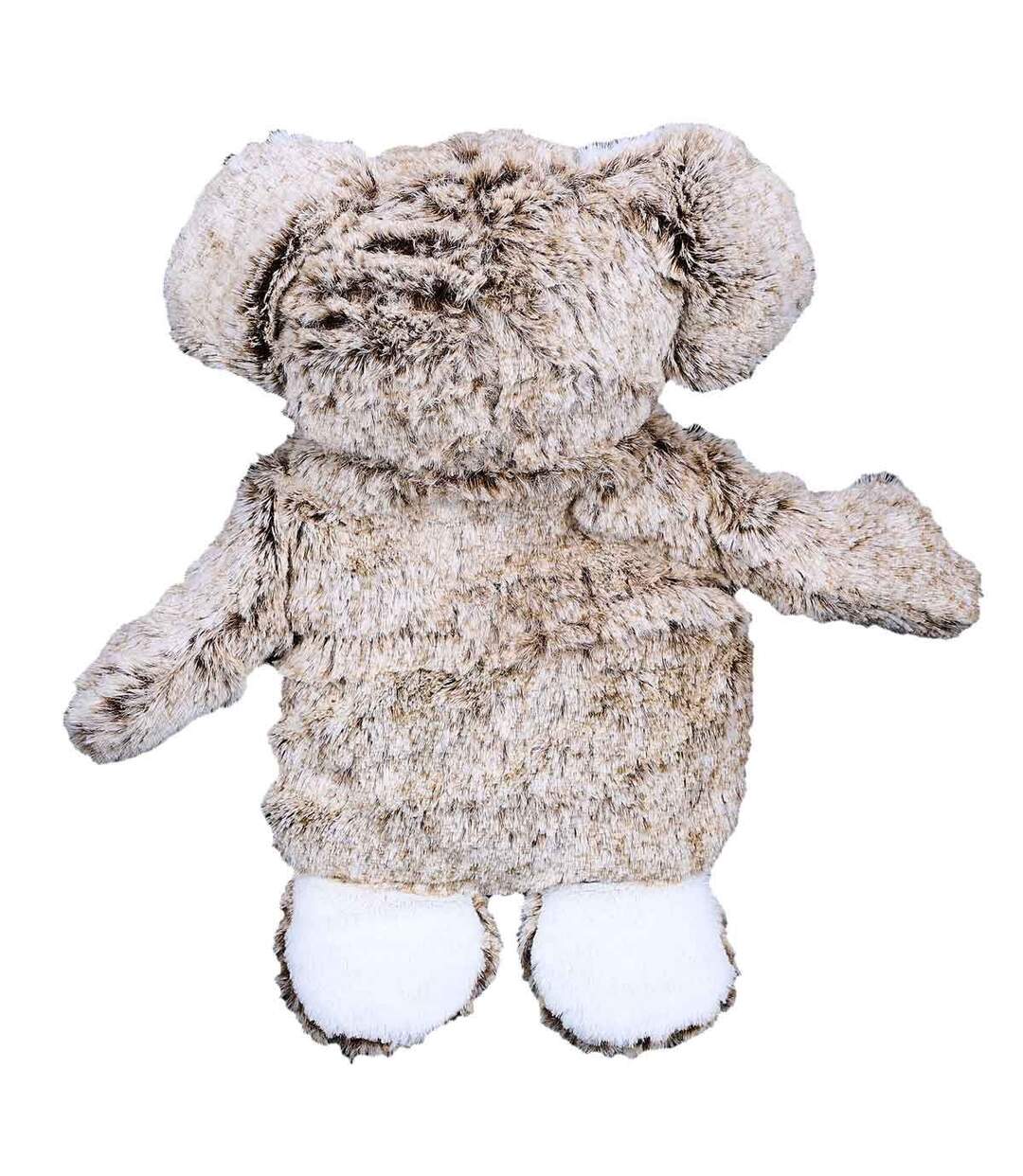 Bouillotte Peluche Ours Micro-Ondable 32cm Marron-2