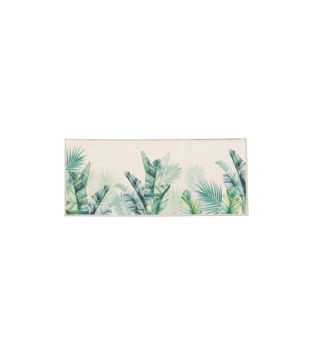 Tapis Déco Imprimé Native 50x120cm Vert-1