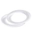 Lot de 6 Assiettes en Plastique Ava 18cm Blanc & Argent-1
