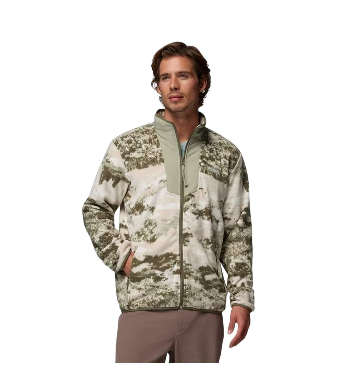 Veste Polaire Sequoia Homme Beige Foncé Camouflage Columbia-2