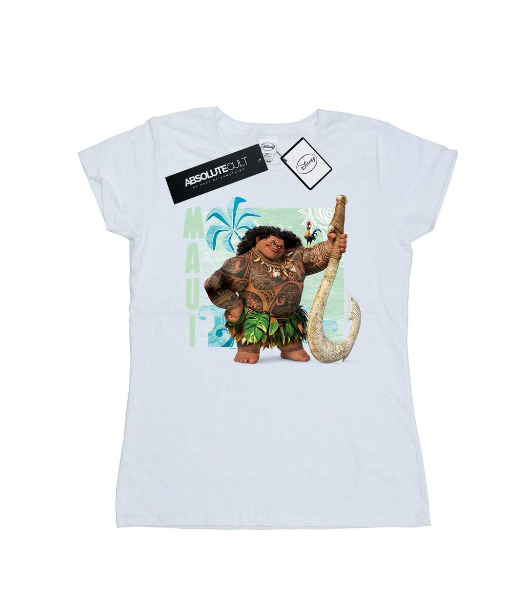 Disney T-shirt en coton Moana Maui Femme/Ladies (Blanc) - UTBI33961-1