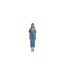 Robe Mi-longue Motif/style Bulles Femme Bleu Gris Vero Moda-1