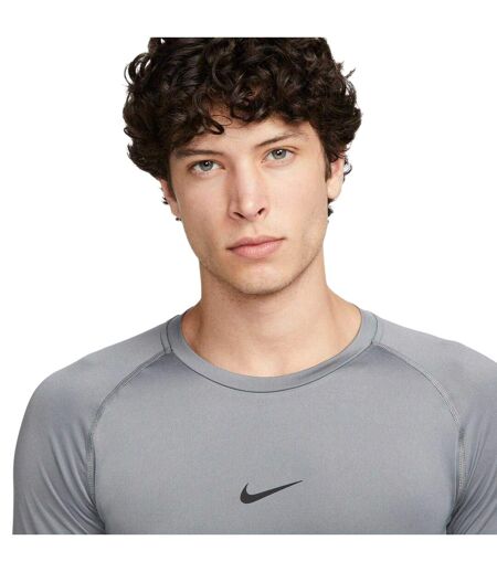 Mens Pro Core Long-sleeved T-shirt Grey Nike