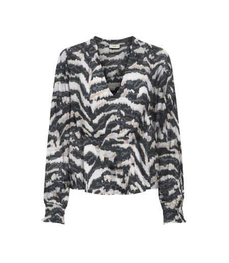 Blouse noir/beige femme jdy pepper - l
