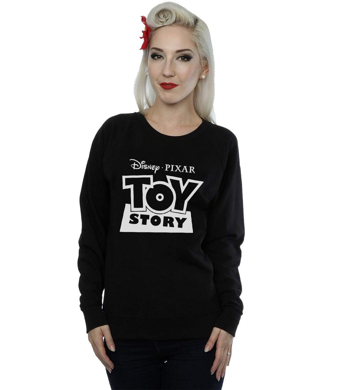 Disney - Sweat TOY STORY LOGO OUTLINE - Femme (Noir) - UTBI12031-2