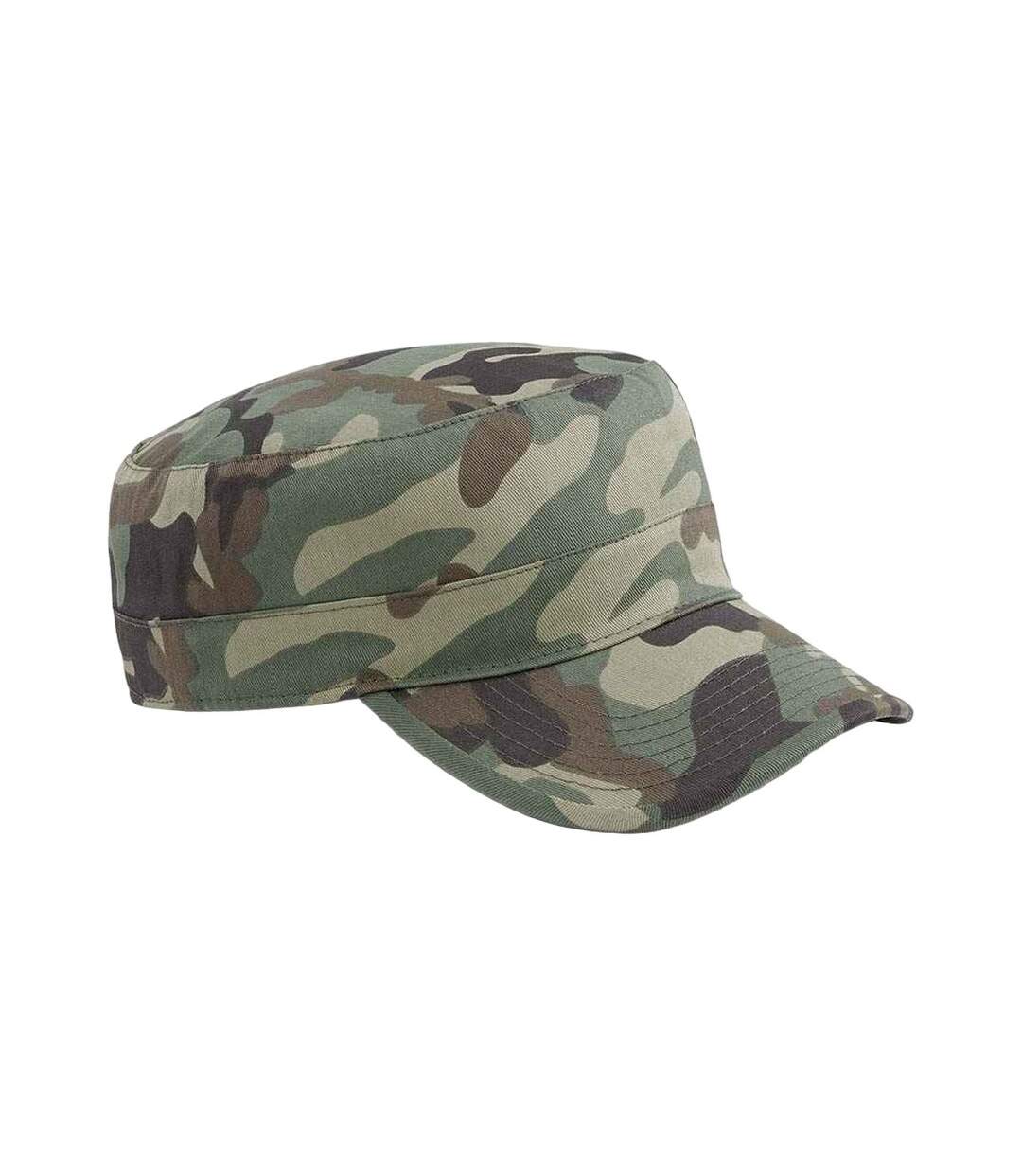 Casquette militaire vert kaki Beechfield-1