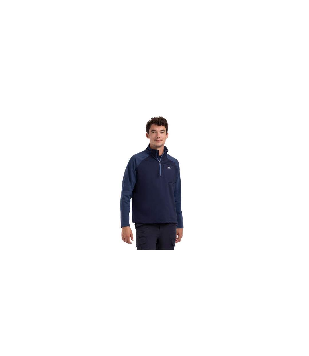 Haut Sport Eric Homme Bleu Marine Chiné Trespass-1