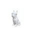 Sculpture Design Chien Dude 37cm Blanc