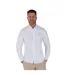 Mens Classic Oxford Long-sleeved Shirt White Raging Bull-3