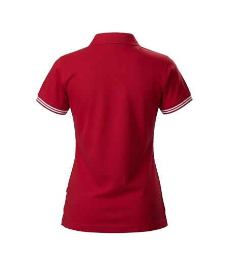 Womens/ladies Antreville Polo Shirt Red James Harvest