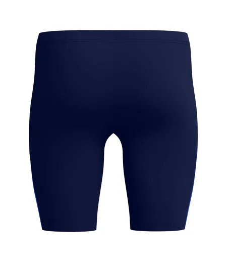 Mens Colour Block Logo Jammer Shorts Navy Blue Speedo