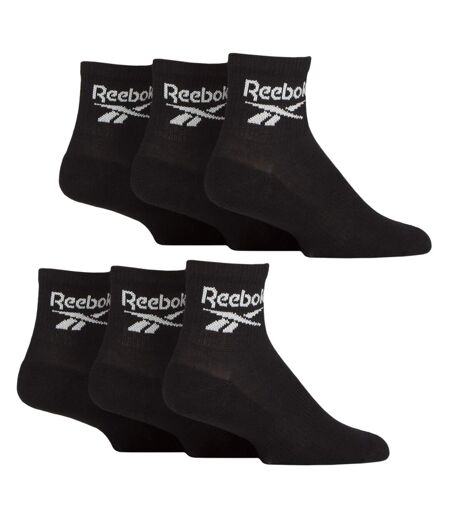 Reebok - 6 paires de chaussettes de sport basses en coton doux hommes femmes