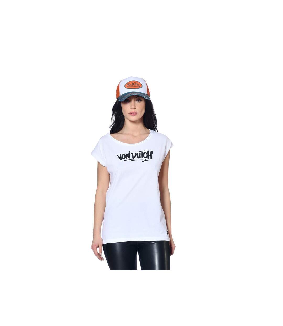 Tee shirt femme avec logo en coton Vondutch-2