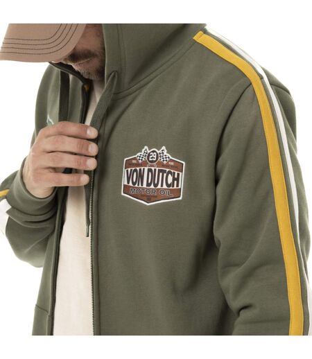 Sweat zippé homme à capuche en molleton avec patchs Vondutch