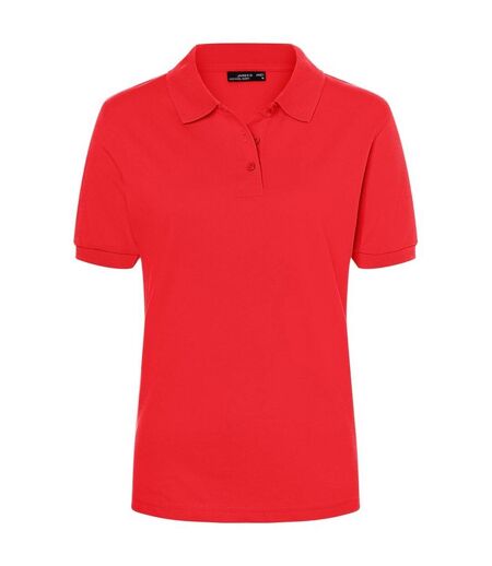 Polo Classic Femme Rouge James And Nicholson