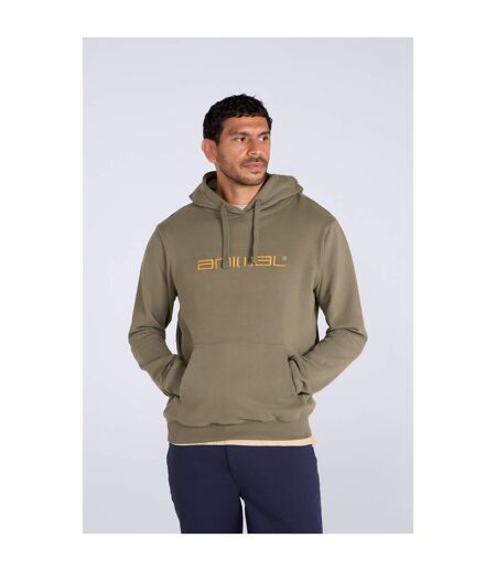 Sweat À Capuche Driver Homme Kaki Foncé Animal