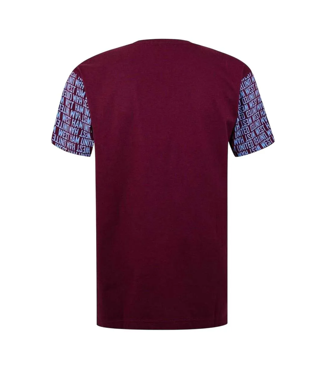 Mens West Ham United Fc T-shirt Claret Blue Source Lab-3