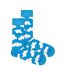1 Pack Mens & Ladies Cotton Light Blue Clouds Design Socks-2