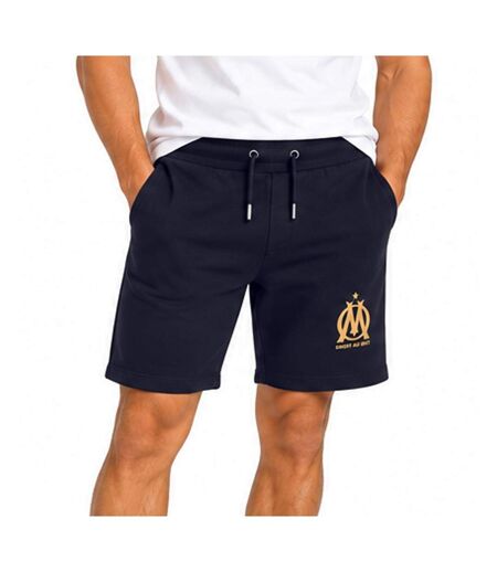 Short jogging marine/doré homme olympique de marseille