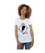 Disney Princess - T-shirt BELLE SILHOUETTE - Femme (Blanc) - UTBI36813