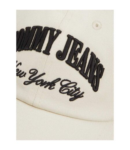 Casquette De Baseball Motif/style Logo Brodé New York City Femme Beige Tommy Jeans