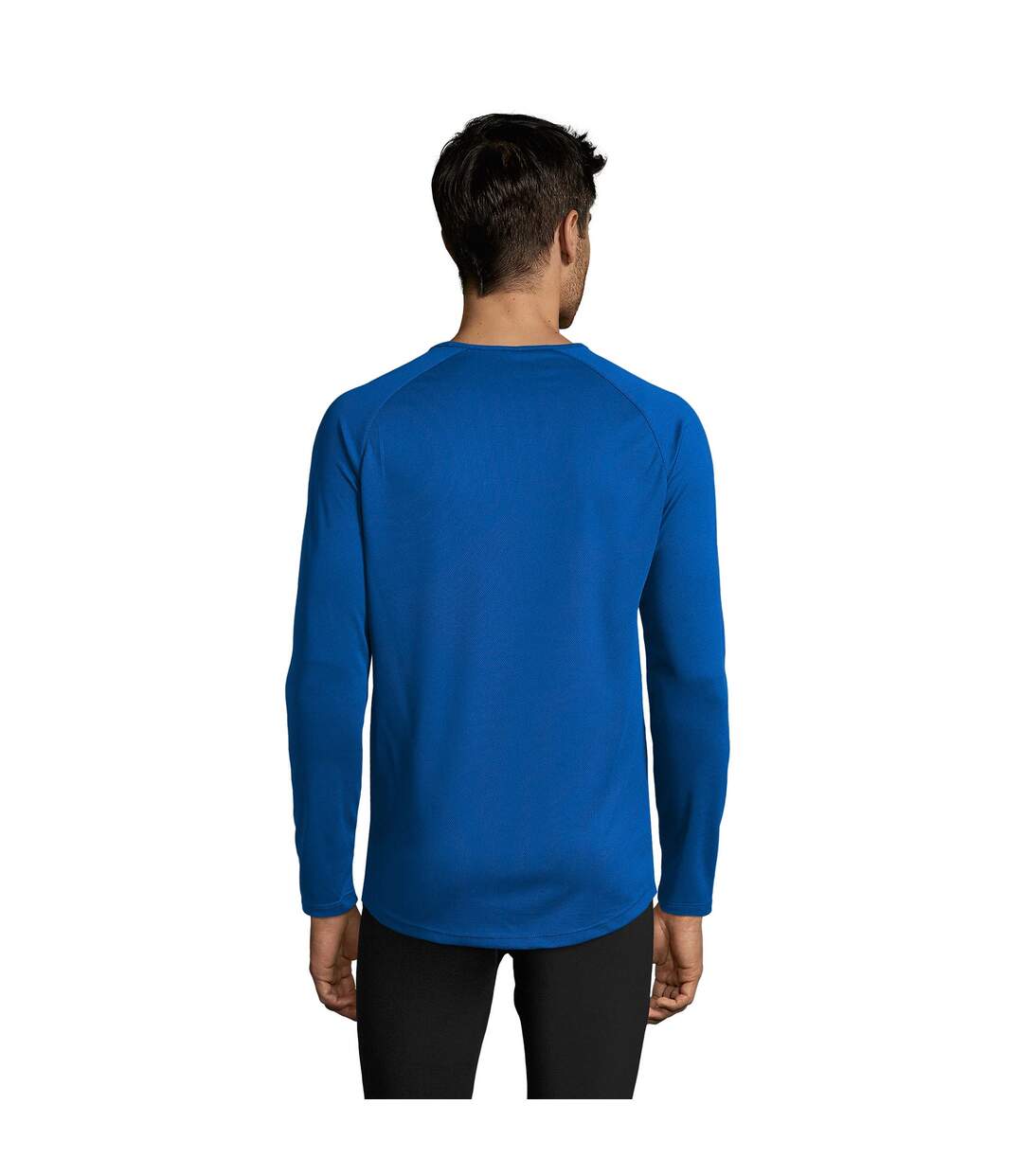 T-shirt à manches longues performance homme bleu roi SOLS