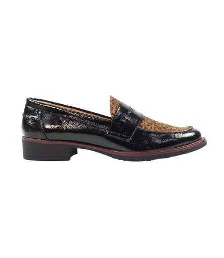Chaussures Motif/style Verni Titan Femme Noir Lunar